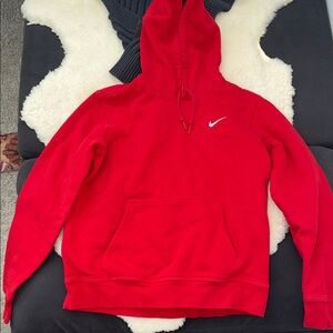 Nike Men's Vibrant Red Hoodie